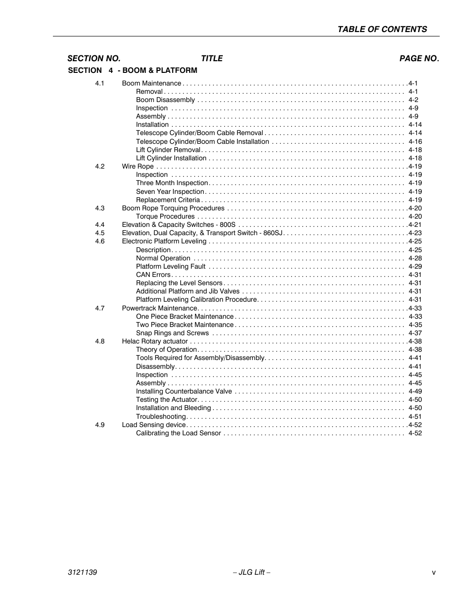 JLG 800S Service Manual User Manual | Page 9 / 372