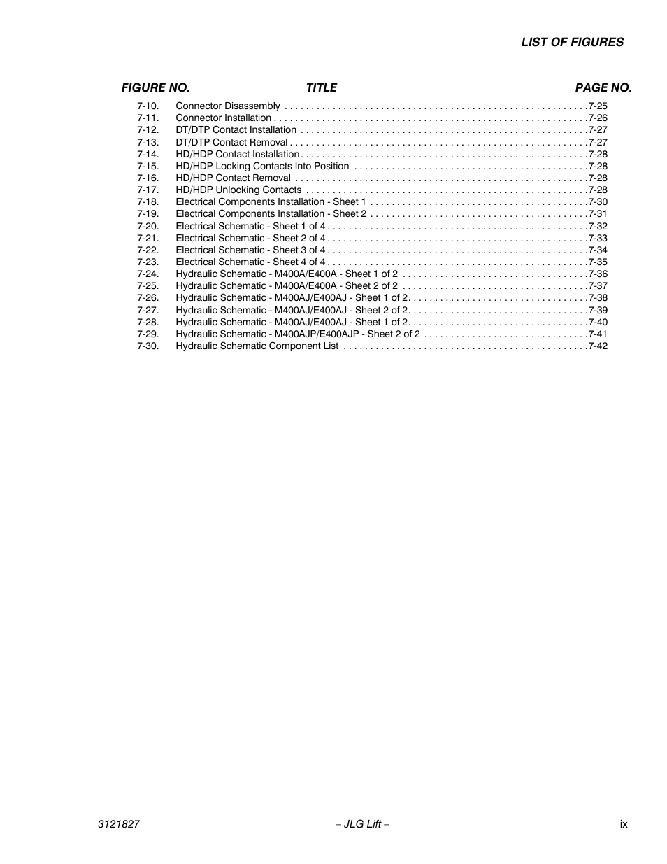JLG M400 Service Manual Service Manual User Manual | Page 13 / 258