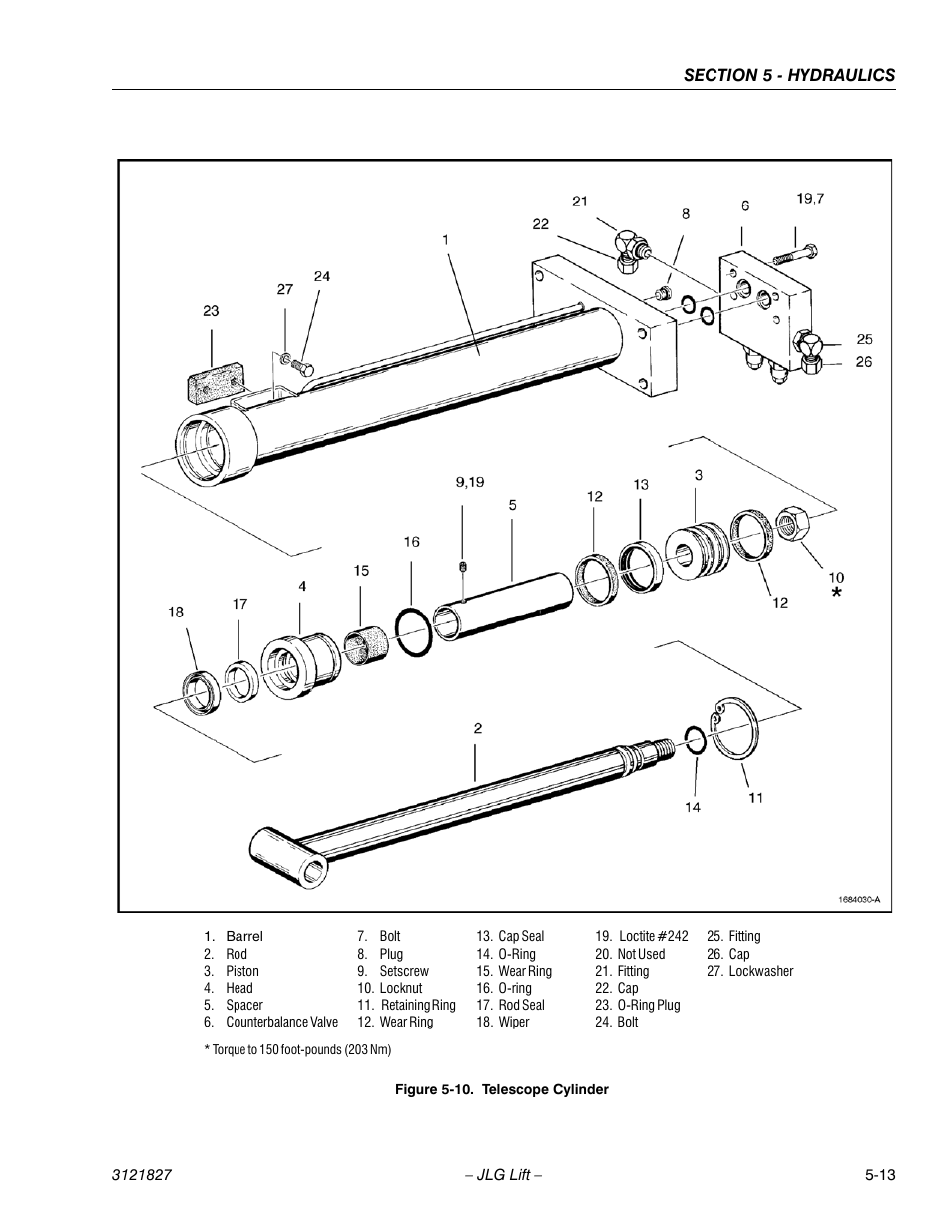 Telescope cylinder -13 | JLG M400 Service Manual Service Manual User Manual | Page 167 / 258