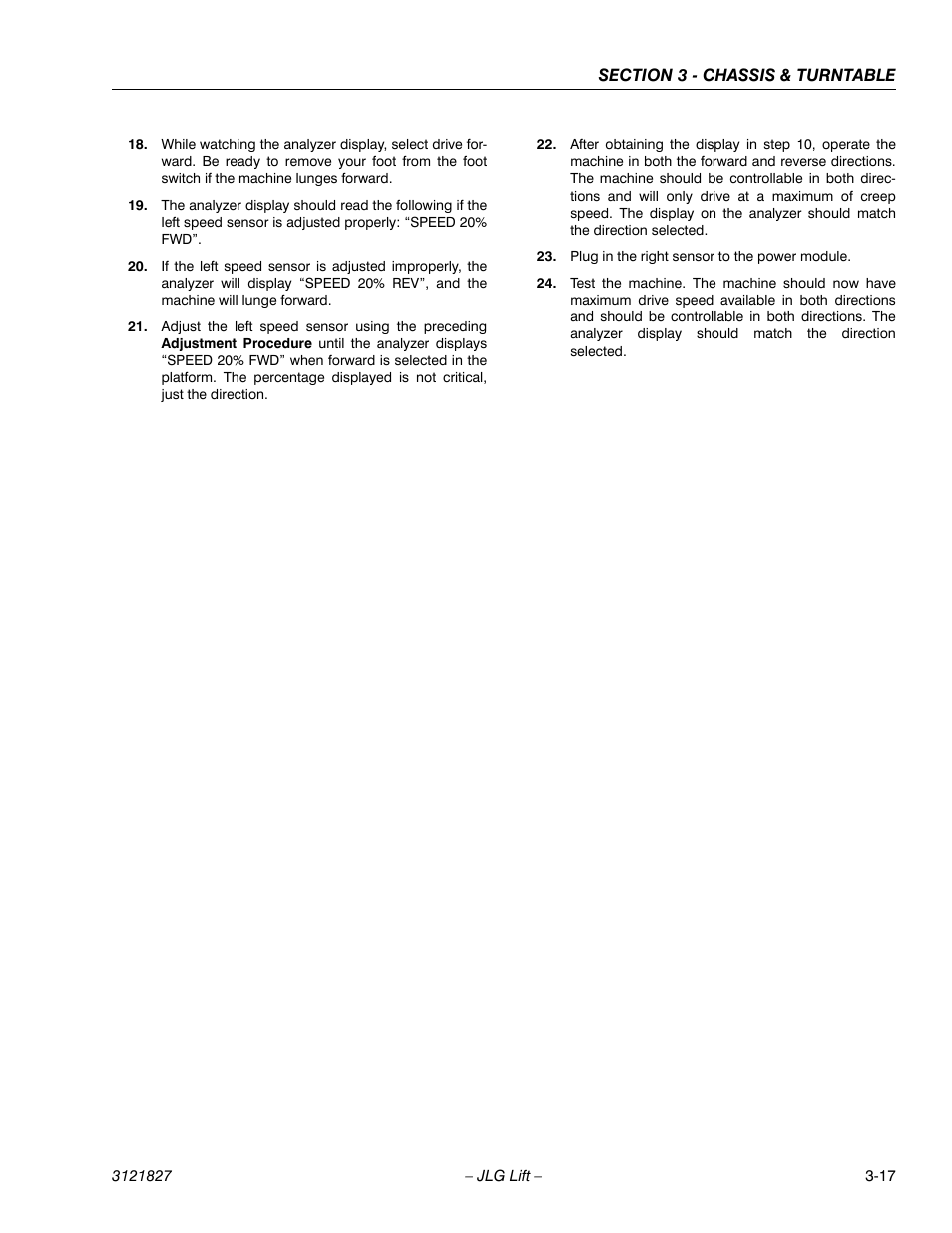 JLG M400 Service Manual Service Manual User Manual | Page 59 / 258