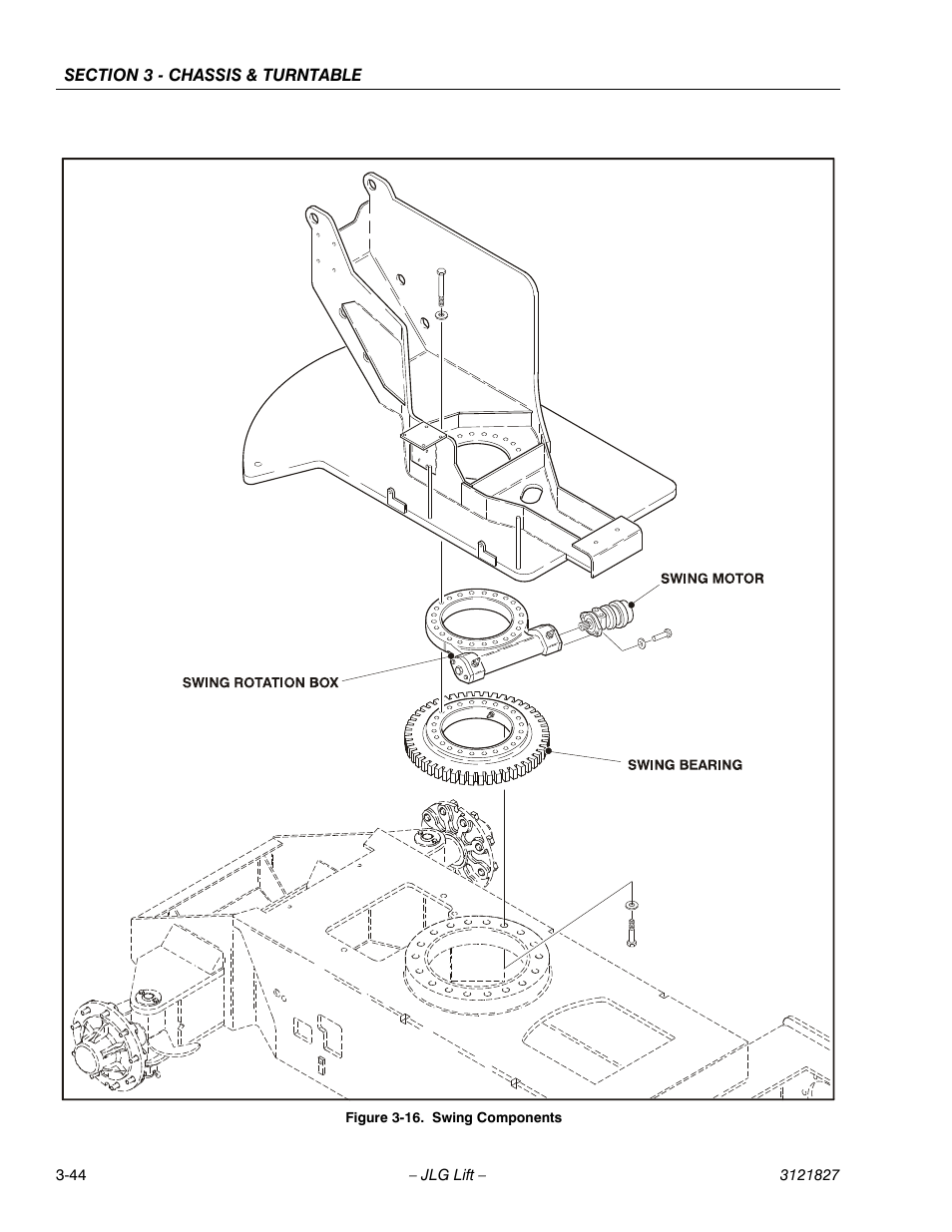 Swing components -44 | JLG M400 Service Manual Service Manual User Manual | Page 86 / 258