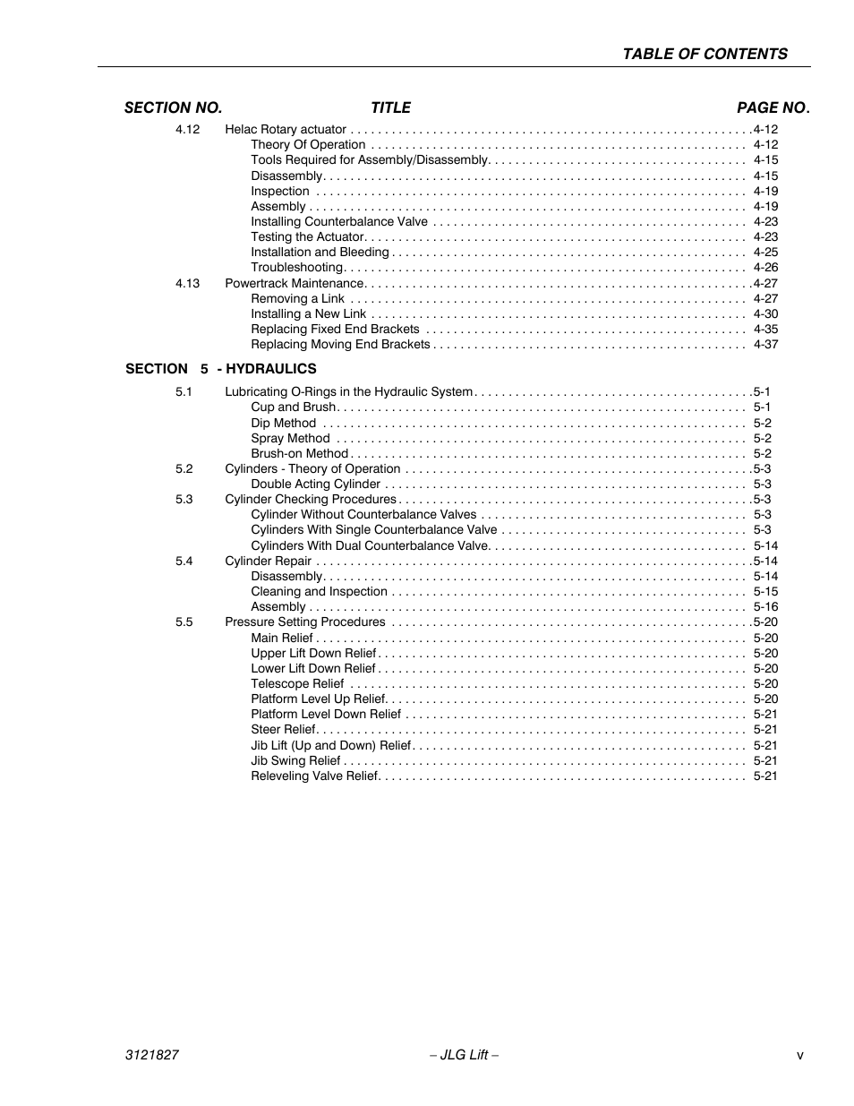 JLG M400 Service Manual Service Manual User Manual | Page 9 / 258