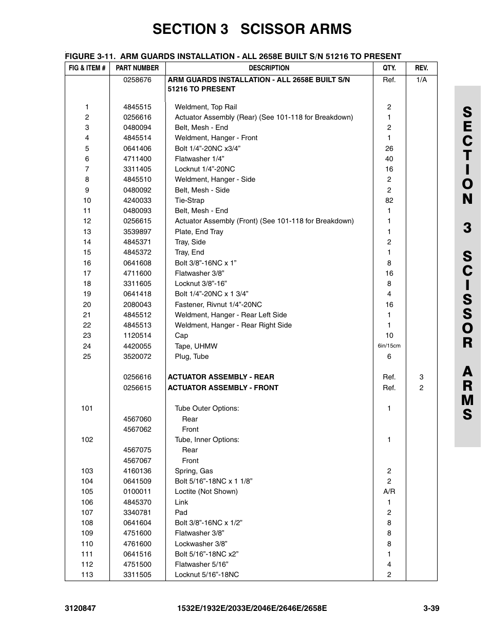 JLG 2658E Parts Manual User Manual | Page 113 / 244