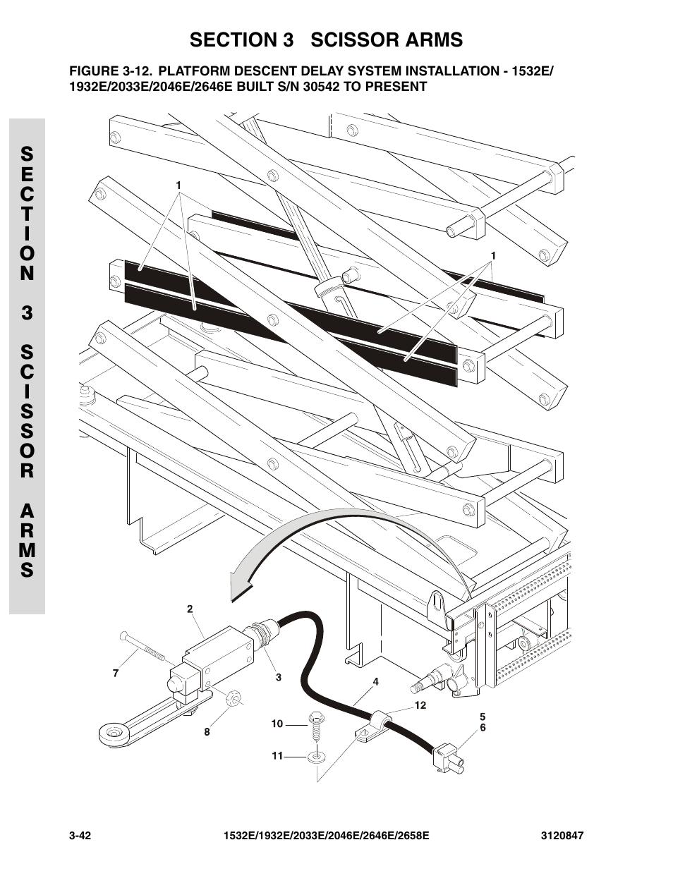 2046e/2646e built s/n 30542 to present -42 | JLG 2658E Parts Manual User Manual | Page 116 / 244