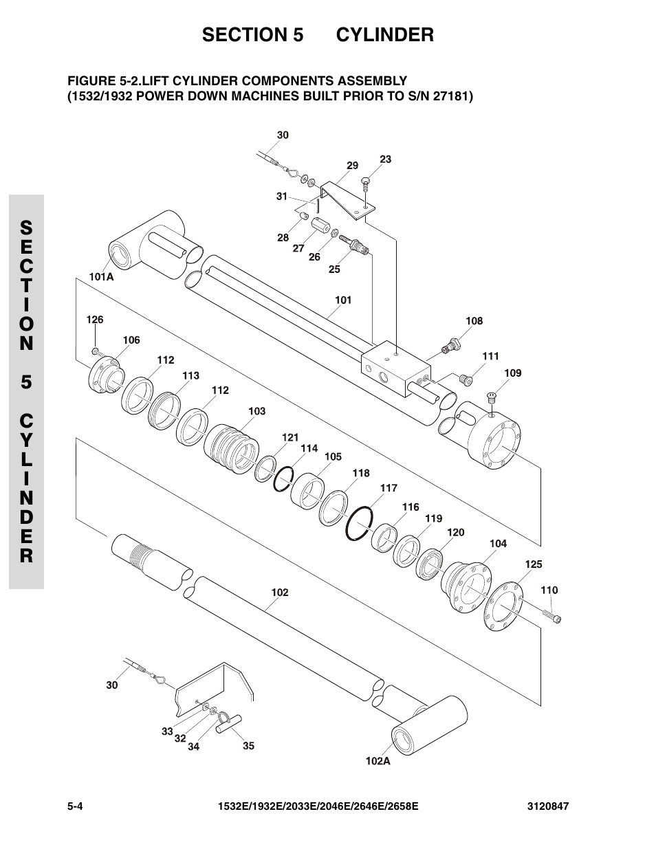 Built prior to s/n 27181) -4 | JLG 2658E Parts Manual User Manual | Page 160 / 244