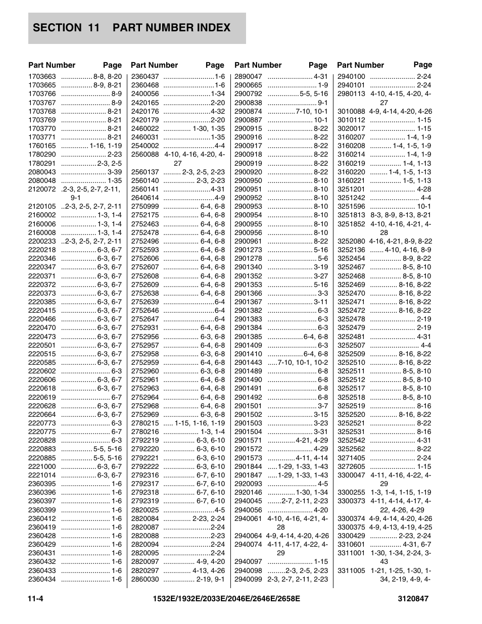 JLG 2658E Parts Manual User Manual | Page 238 / 244