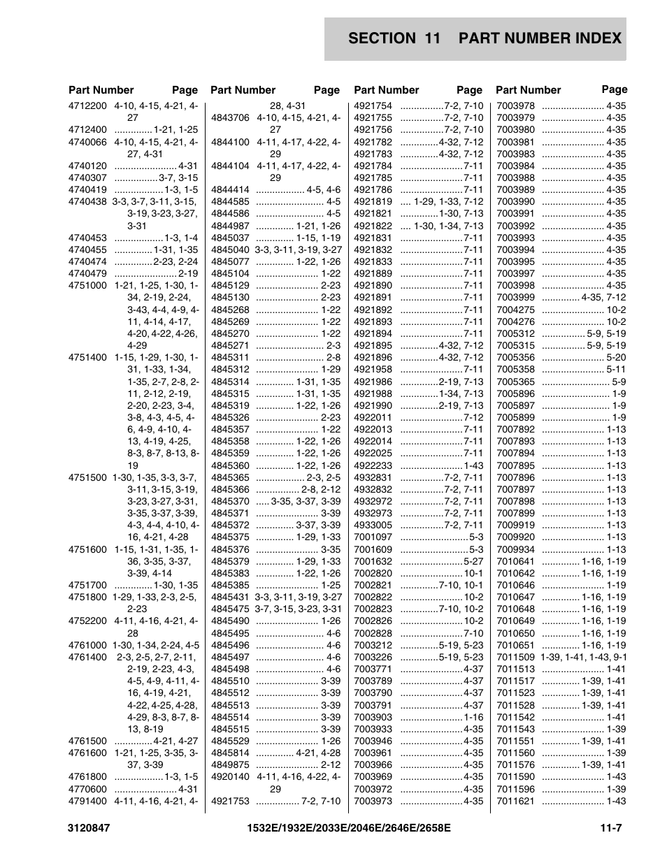 JLG 2658E Parts Manual User Manual | Page 241 / 244