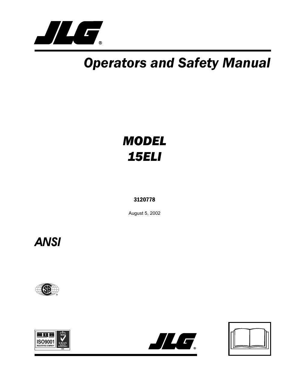 JLG 15ELI Operator Manual User Manual | 50 pages
