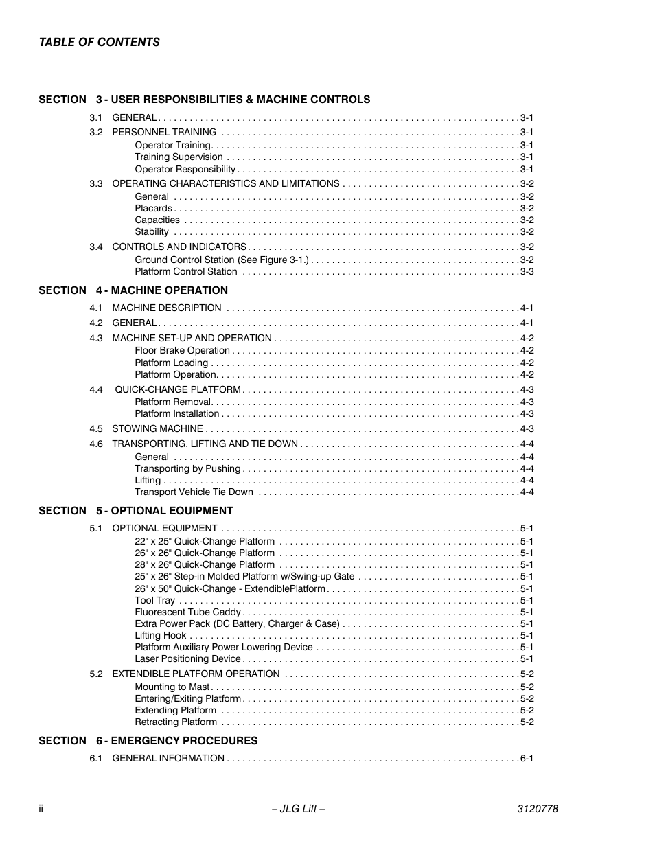 JLG 15ELI Operator Manual User Manual | Page 10 / 50