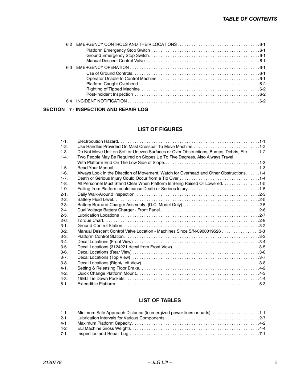 JLG 15ELI Operator Manual User Manual | Page 11 / 50