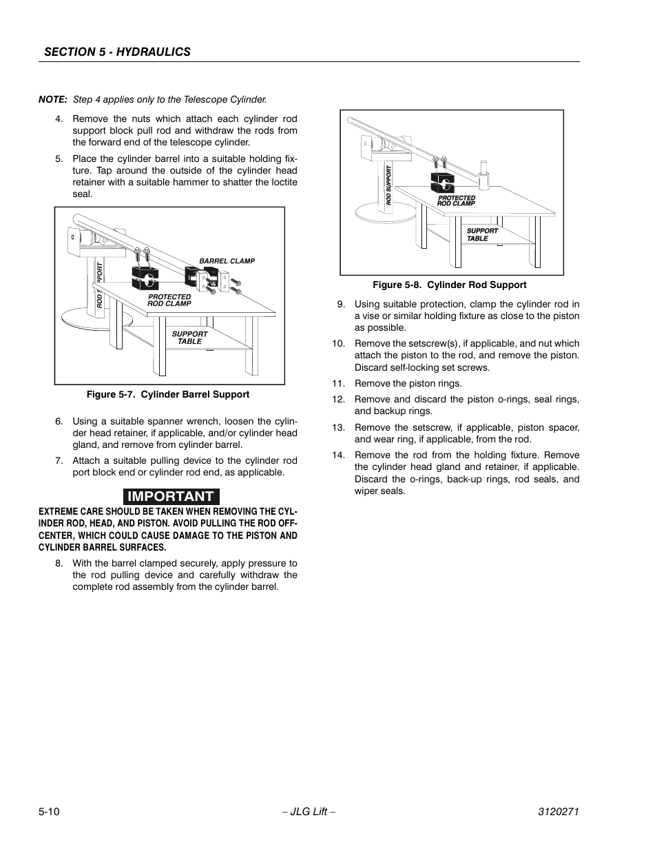 Important | JLG 80HX_HX+6_HXER ANSI Service Manual User Manual | Page 102 / 176