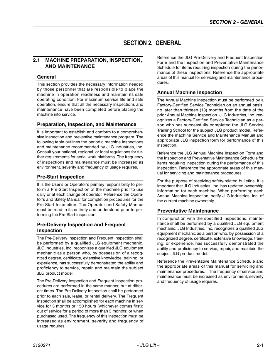 JLG 80HX_HX+6_HXER ANSI Service Manual User Manual | Page 29 / 176