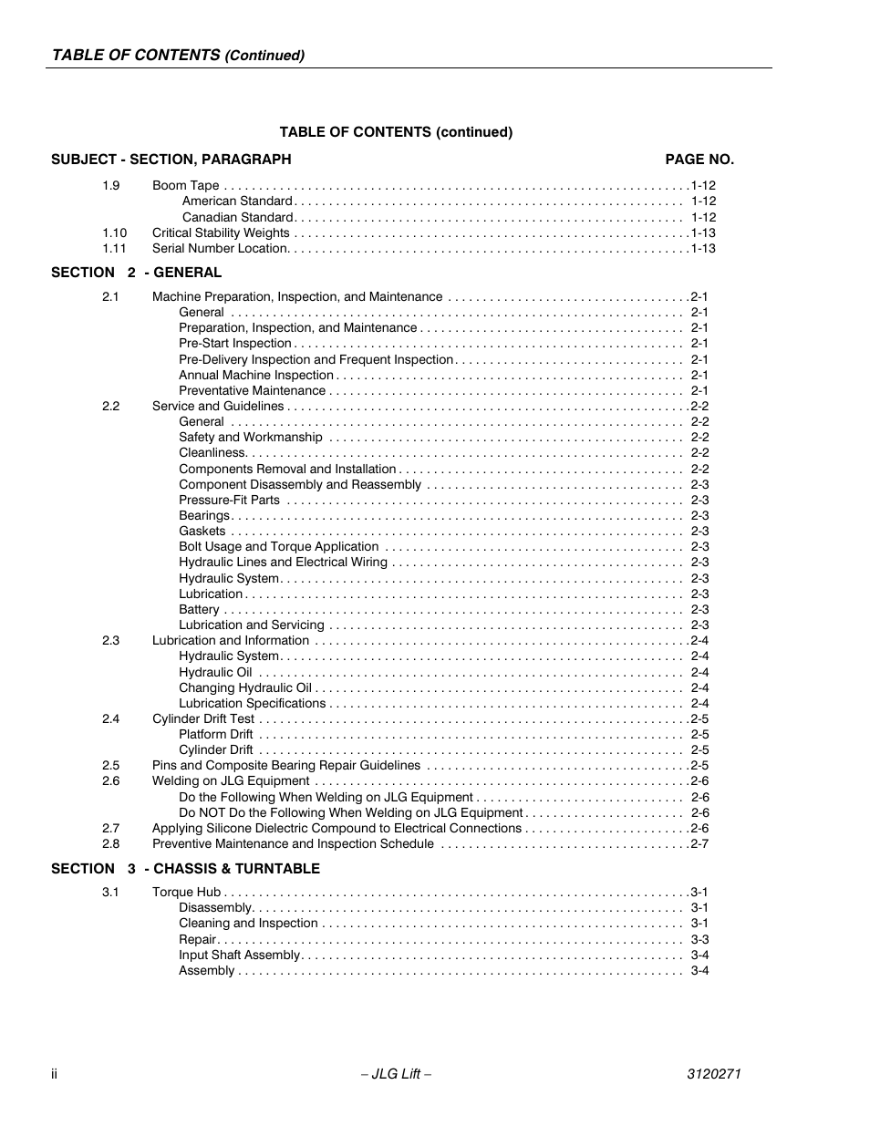 JLG 80HX_HX+6_HXER ANSI Service Manual User Manual | Page 6 / 176