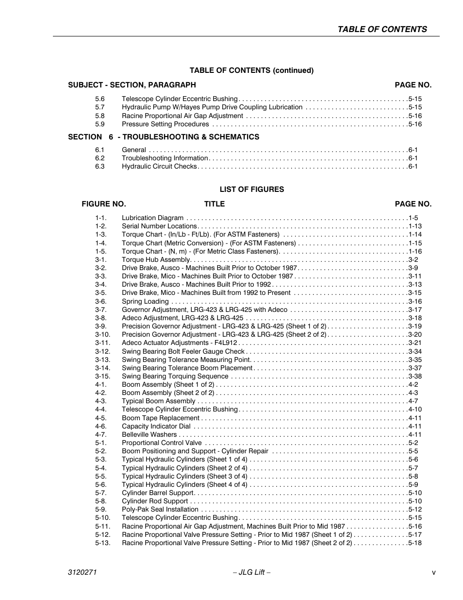 JLG 80HX_HX+6_HXER ANSI Service Manual User Manual | Page 9 / 176