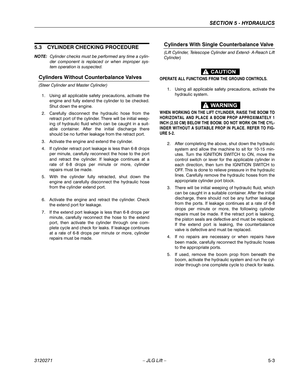 JLG 80HX_HX+6_HXER ANSI Service Manual User Manual | Page 95 / 176