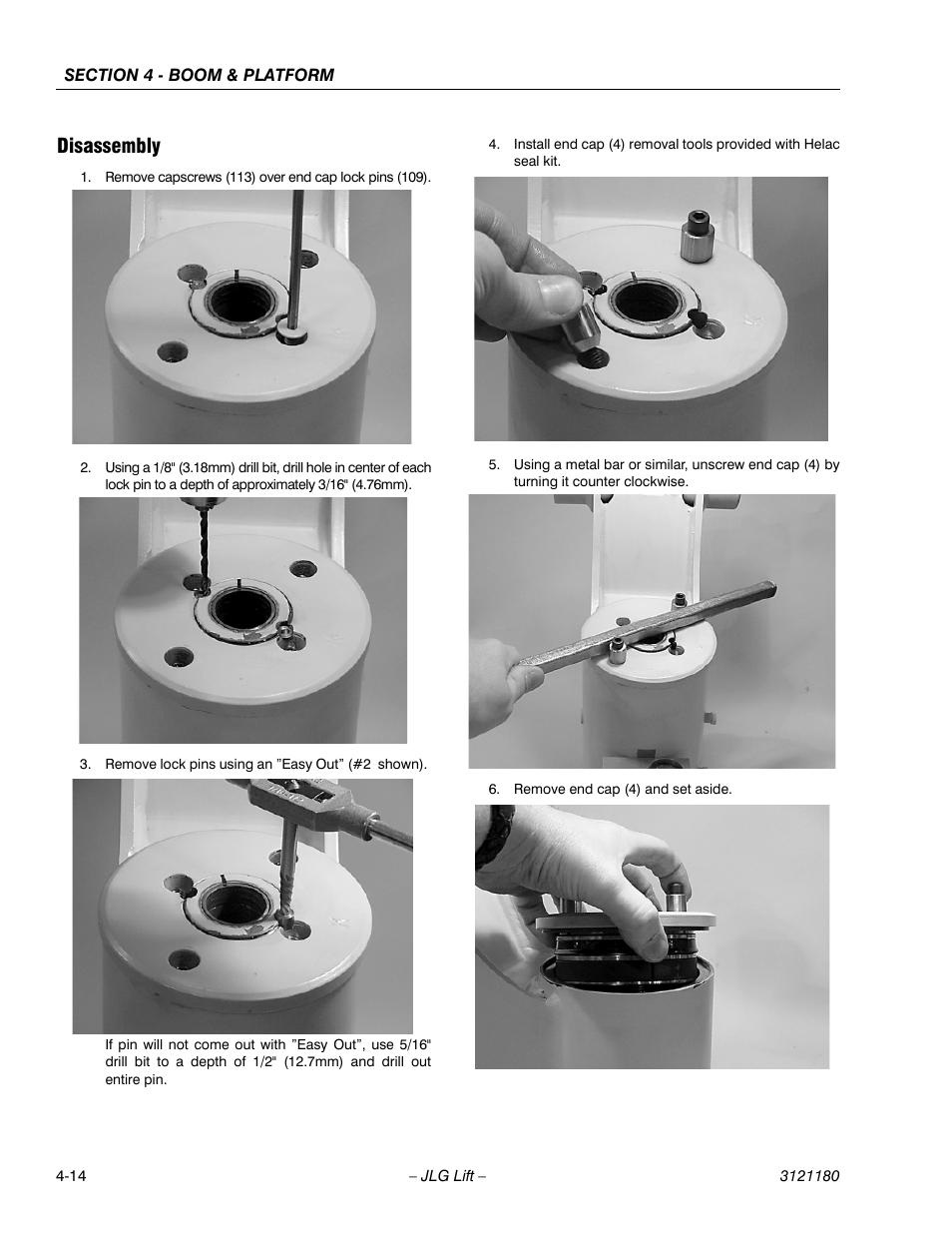 Disassembly, Disassembly -14 | JLG 450A_AJ Series II Service Manual User Manual | Page 280 / 472