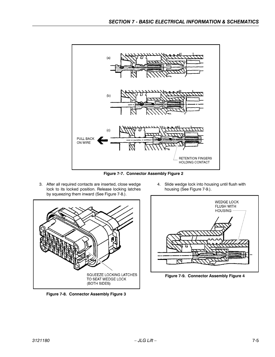 Connector assembly figure 2 -5, Connector assembly figure 3 -5, Connector assembly figure 4 -5 | JLG 450A_AJ Series II Service Manual User Manual | Page 421 / 472