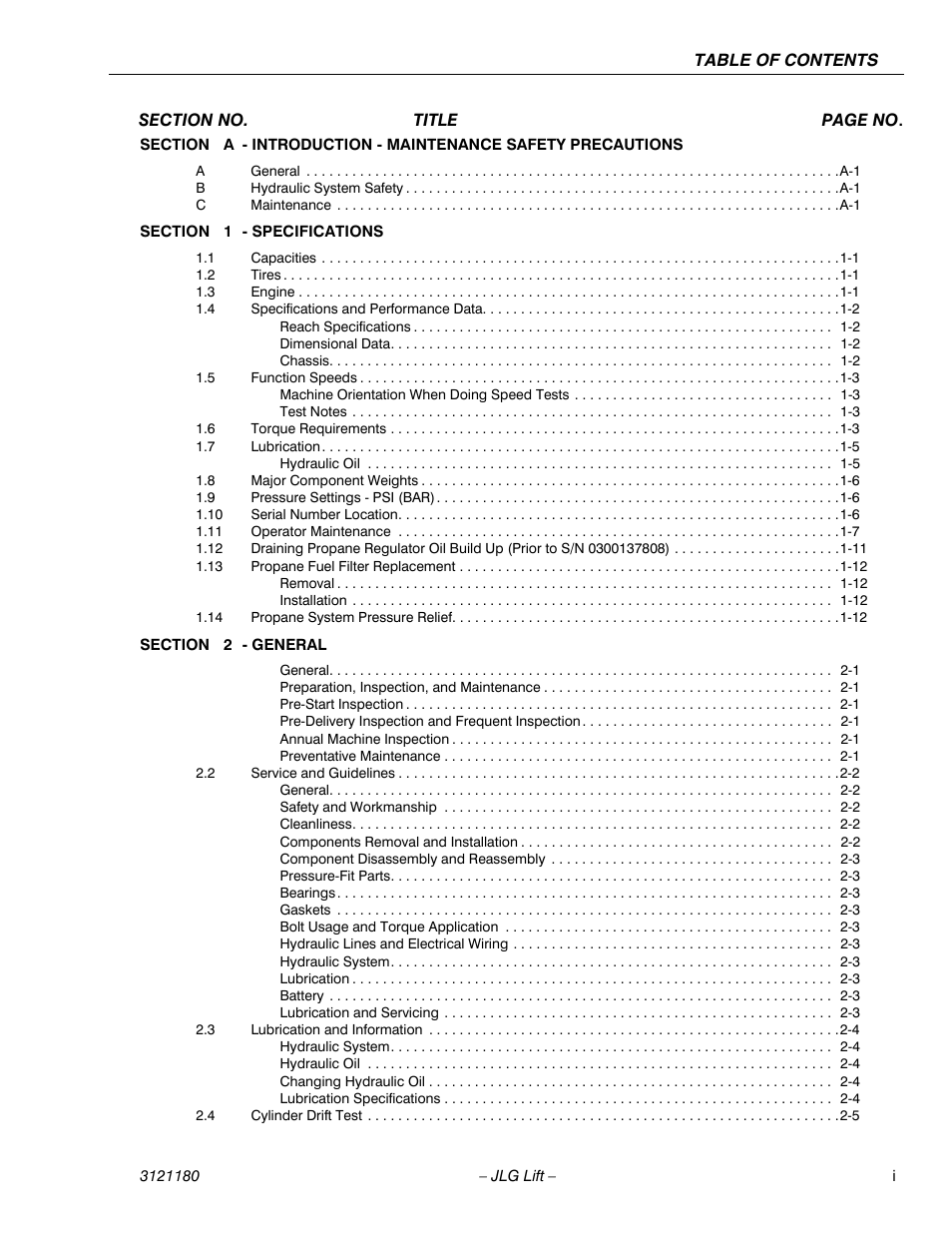 JLG 450A_AJ Series II Service Manual User Manual | Page 5 / 472