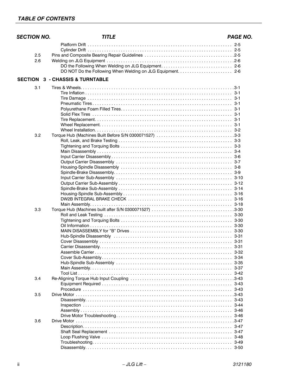 JLG 450A_AJ Series II Service Manual User Manual | Page 6 / 472