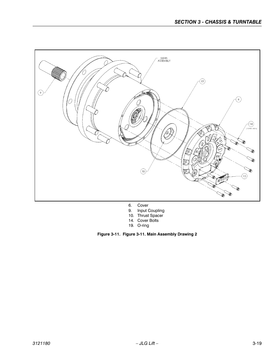 Figure 3-11. main assembly drawing 2 -19 | JLG 450A_AJ Series II Service Manual User Manual | Page 69 / 472