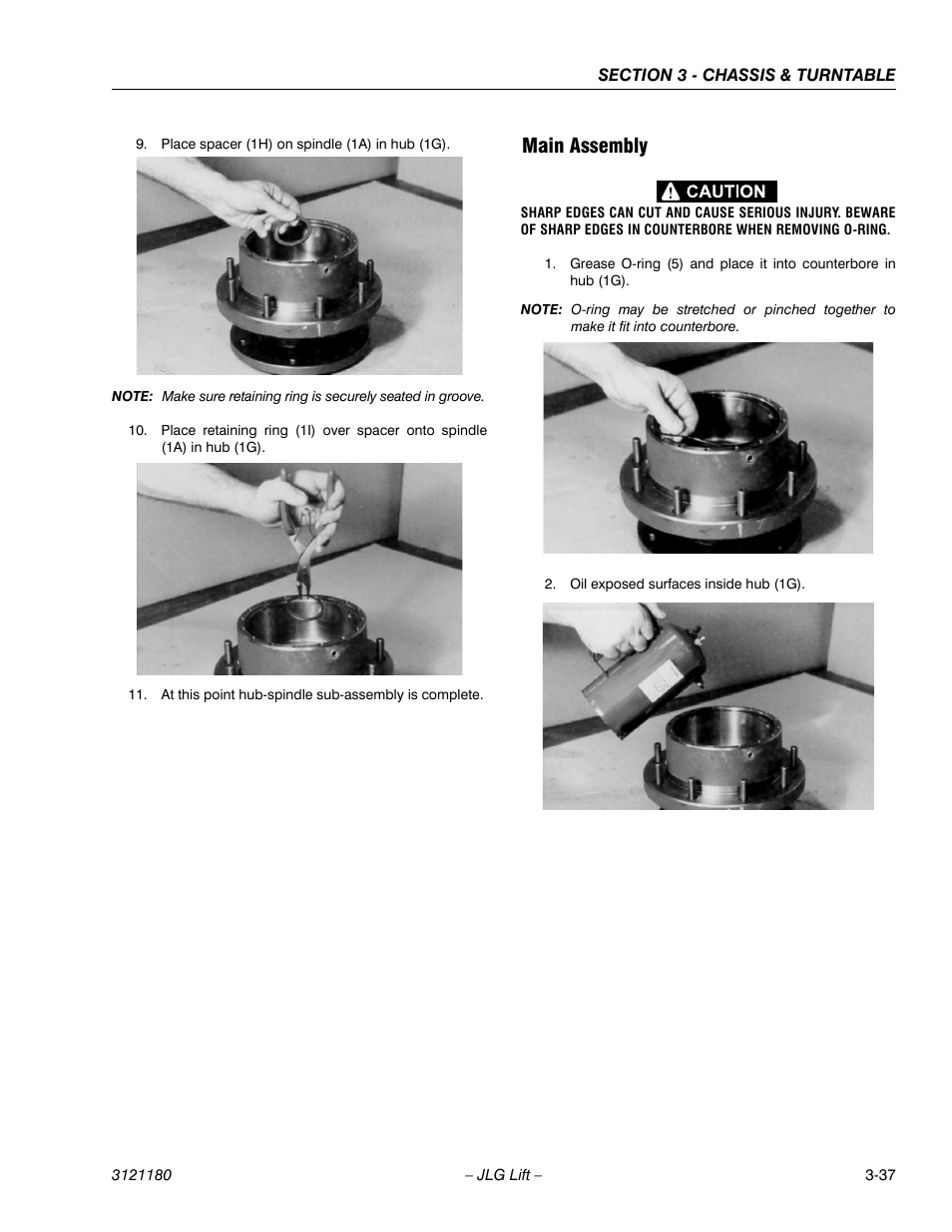 Main assembly, Main assembly -37 | JLG 450A_AJ Series II Service Manual User Manual | Page 87 / 472