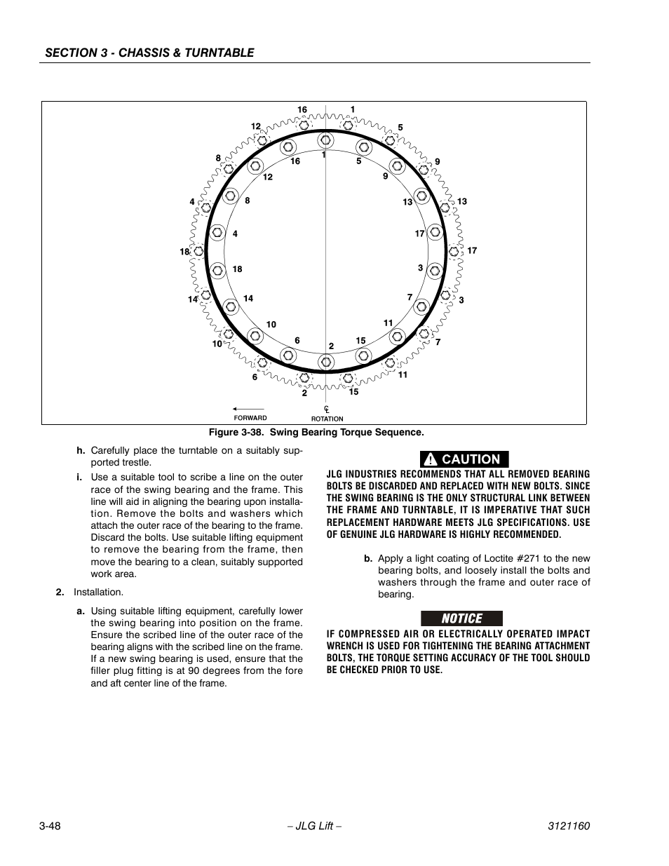 Swing bearing torque sequence -48 | JLG 740AJ Service Manual User Manual | Page 100 / 408