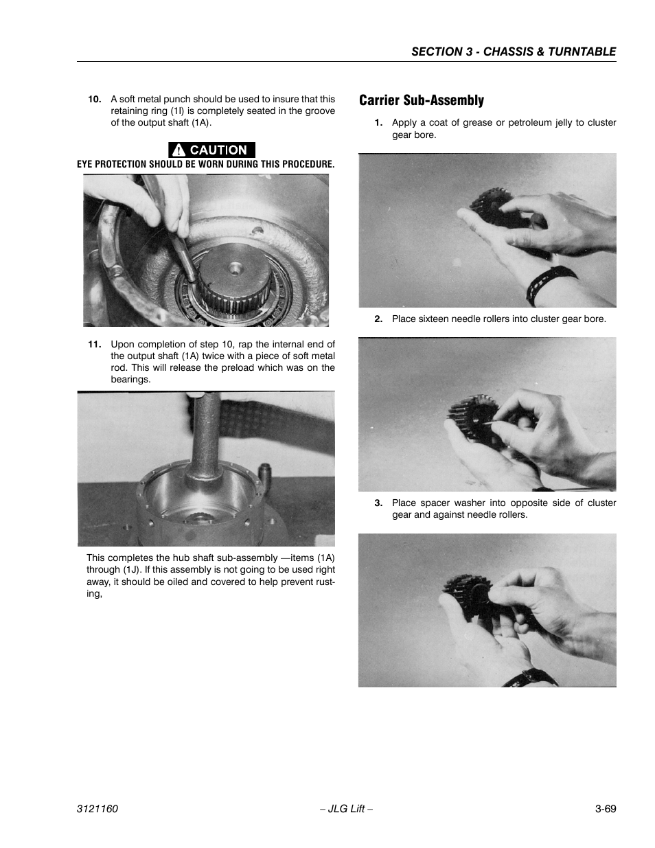 Carrier sub-assembly, Carrier sub-assembly -69 | JLG 740AJ Service Manual User Manual | Page 121 / 408