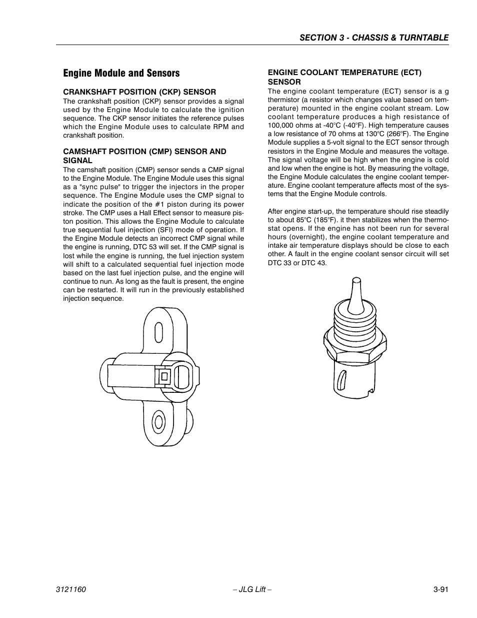 Engine module and sensors, Engine module and sensors -91 | JLG 740AJ Service Manual User Manual | Page 143 / 408