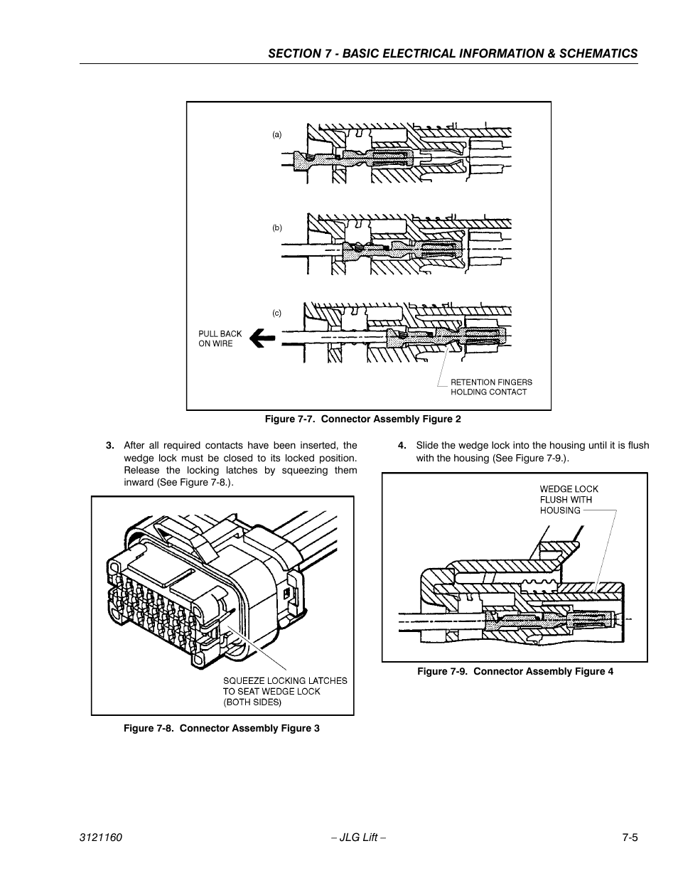 Connector assembly figure 2 -5, Connector assembly figure 3 -5, Connector assembly figure 4 -5 | JLG 740AJ Service Manual User Manual | Page 379 / 408