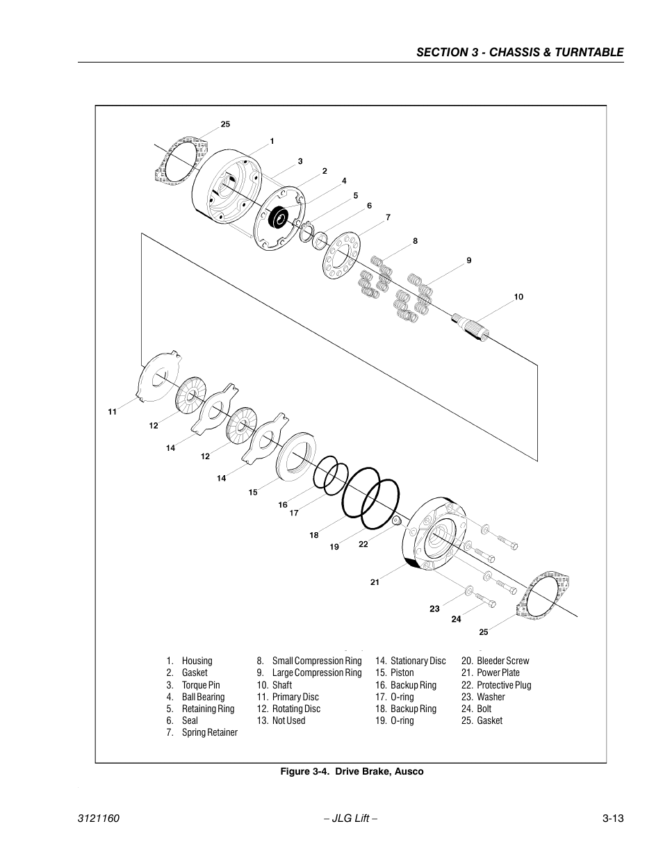 Drive brake, ausco -13 | JLG 740AJ Service Manual User Manual | Page 65 / 408