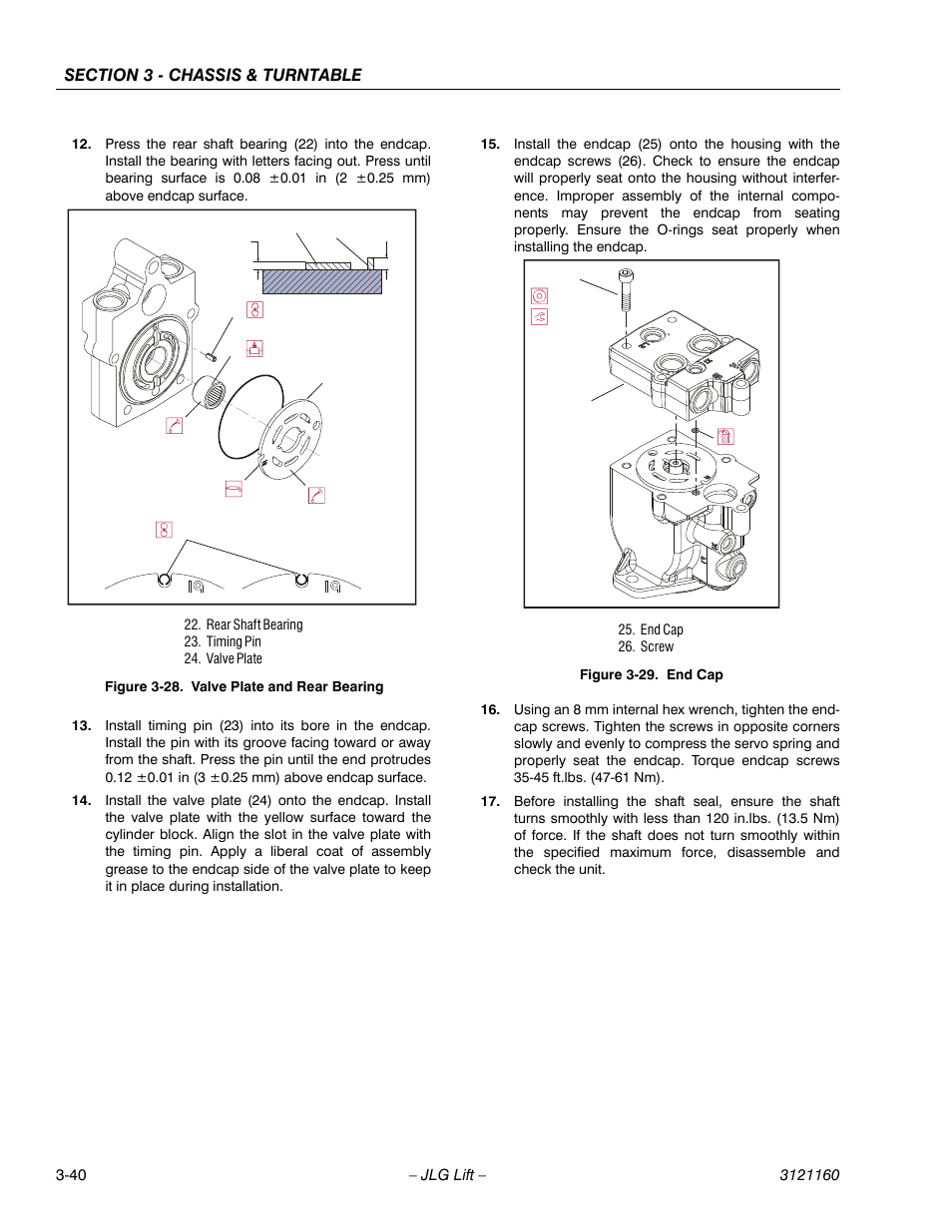 Valve plate and rear bearing -40, End cap -40 | JLG 740AJ Service Manual User Manual | Page 92 / 408