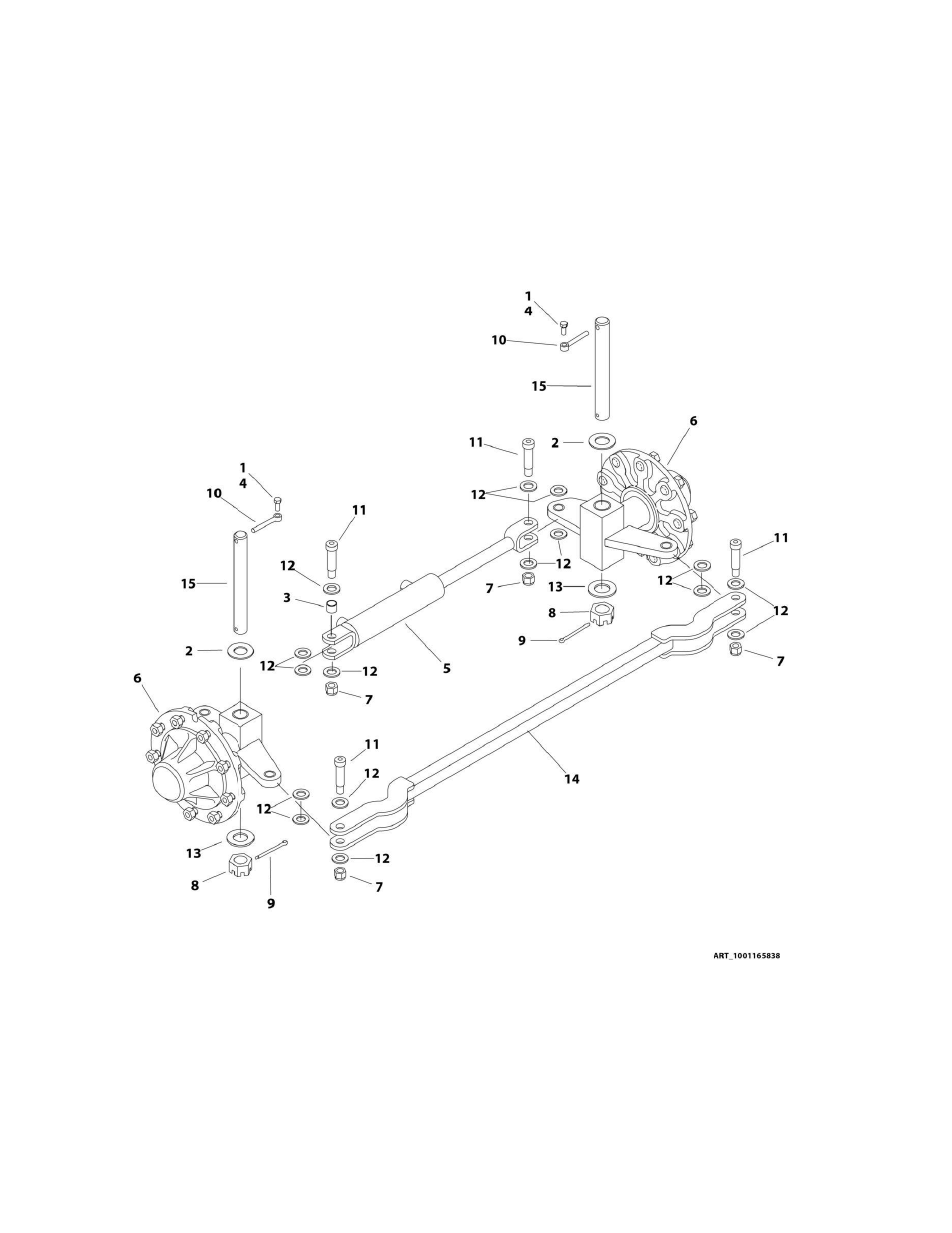 Figure 1-4. steering installation - 2wd | JLG M4069 Parts Manual User Manual | Page 18 / 364