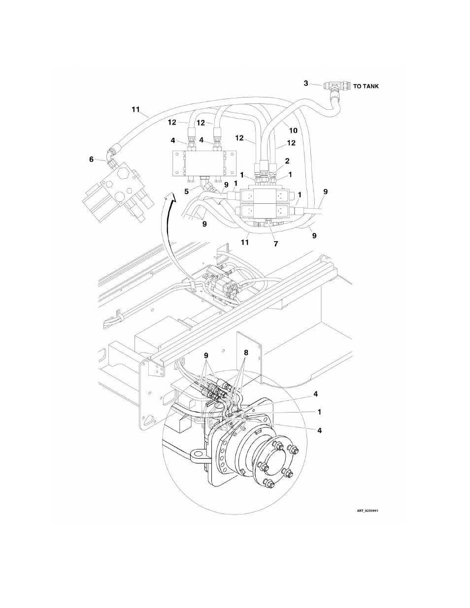 Figure 7-1. hydraulic diagram - 4wd | JLG M4069 Parts Manual User Manual | Page 220 / 364