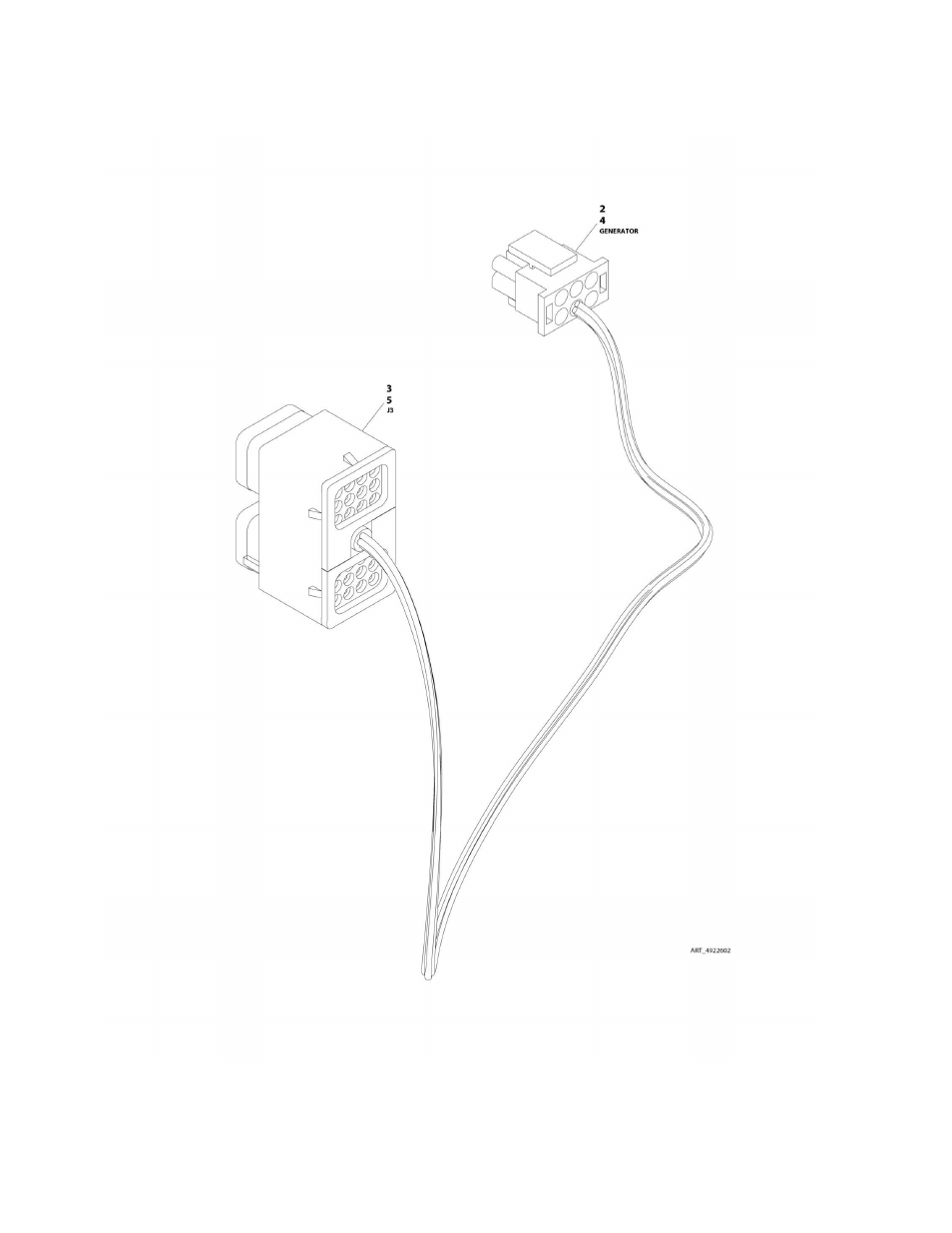 Figure 8-19. generator harness (m3369/m4069 only) | JLG M4069 Parts Manual User Manual | Page 278 / 364