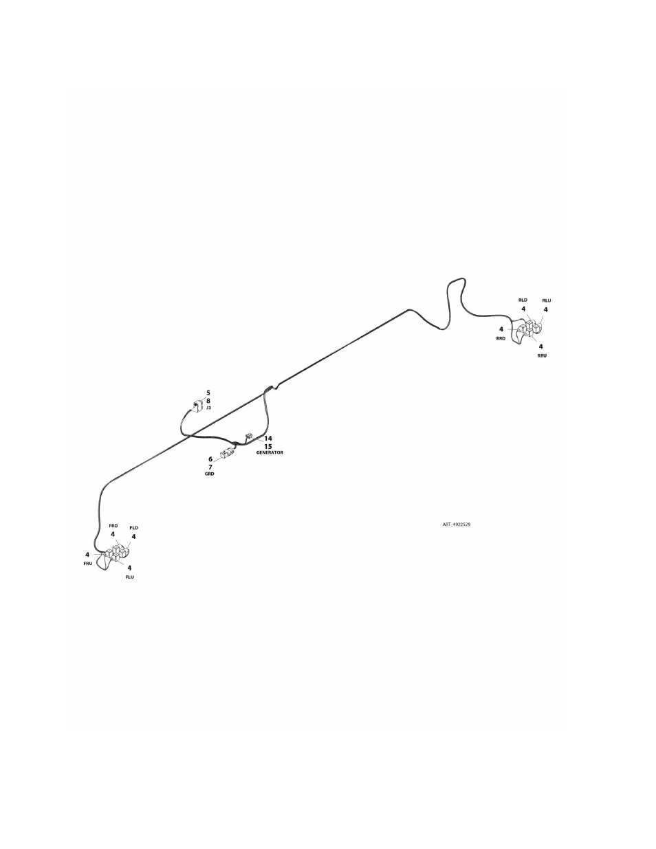 Figure 8-29. leveling jack valve harness | JLG M4069 Parts Manual User Manual | Page 298 / 364