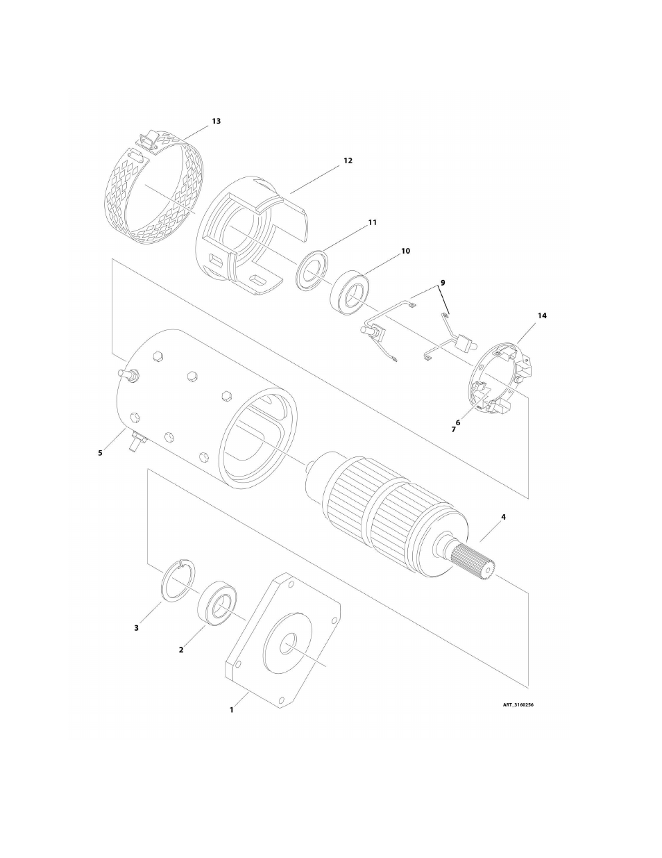 Figure 1-13. drive motor assembly - 2wd/4wd rear | JLG M4069 Parts Manual User Manual | Page 38 / 364