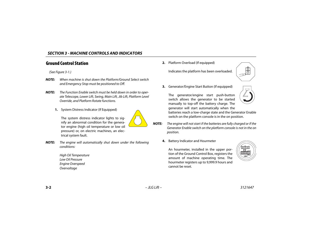 Ground control station, Ground control station -2 | JLG M450 Operator Manual User Manual | Page 36 / 106
