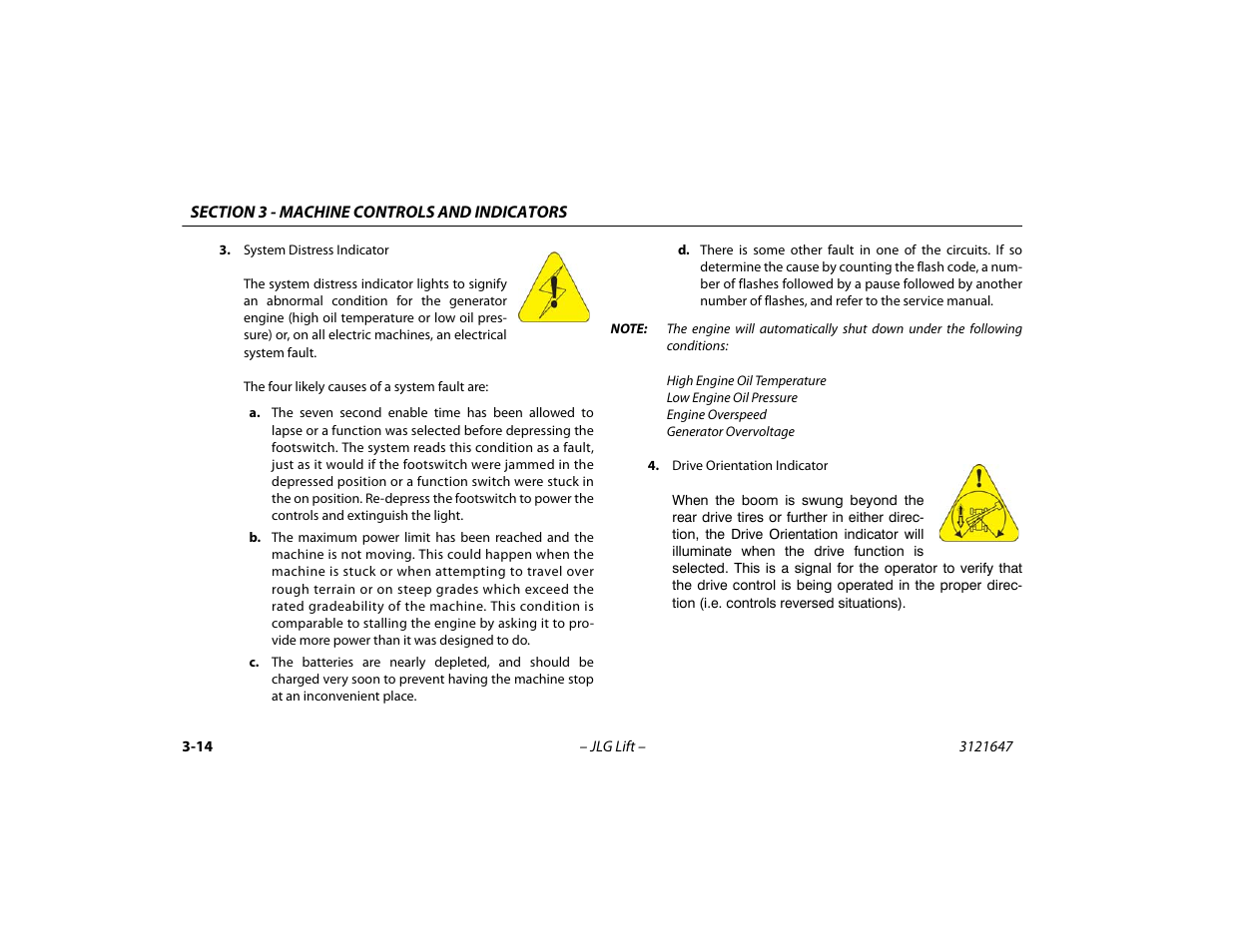 JLG M450 Operator Manual User Manual | Page 48 / 106