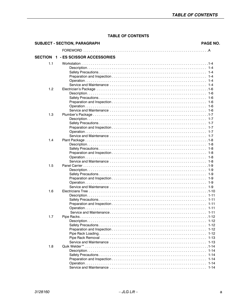 JLG Workstation in the Sky-Scissor Lifts User Manual | Page 7 / 54