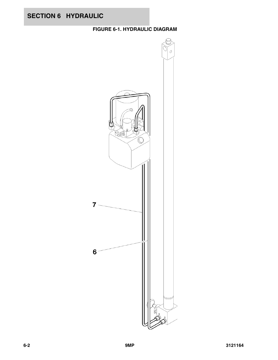 Figure 6-1. hydraulic diagram | JLG 9MP Parts Manual User Manual | Page 40 / 64