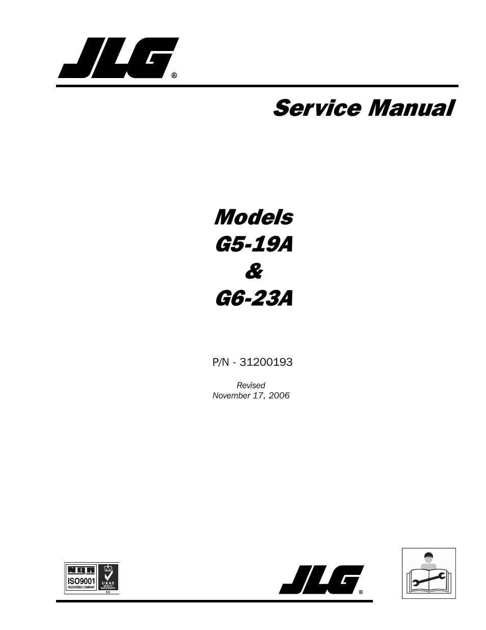 JLG G6-23A Service Manual User Manual | 122 pages