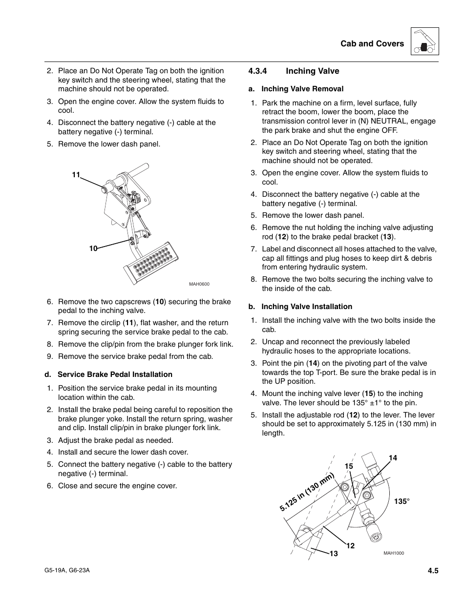 4 inching valve, Inching valve | JLG G6-23A Service Manual User Manual | Page 37 / 122