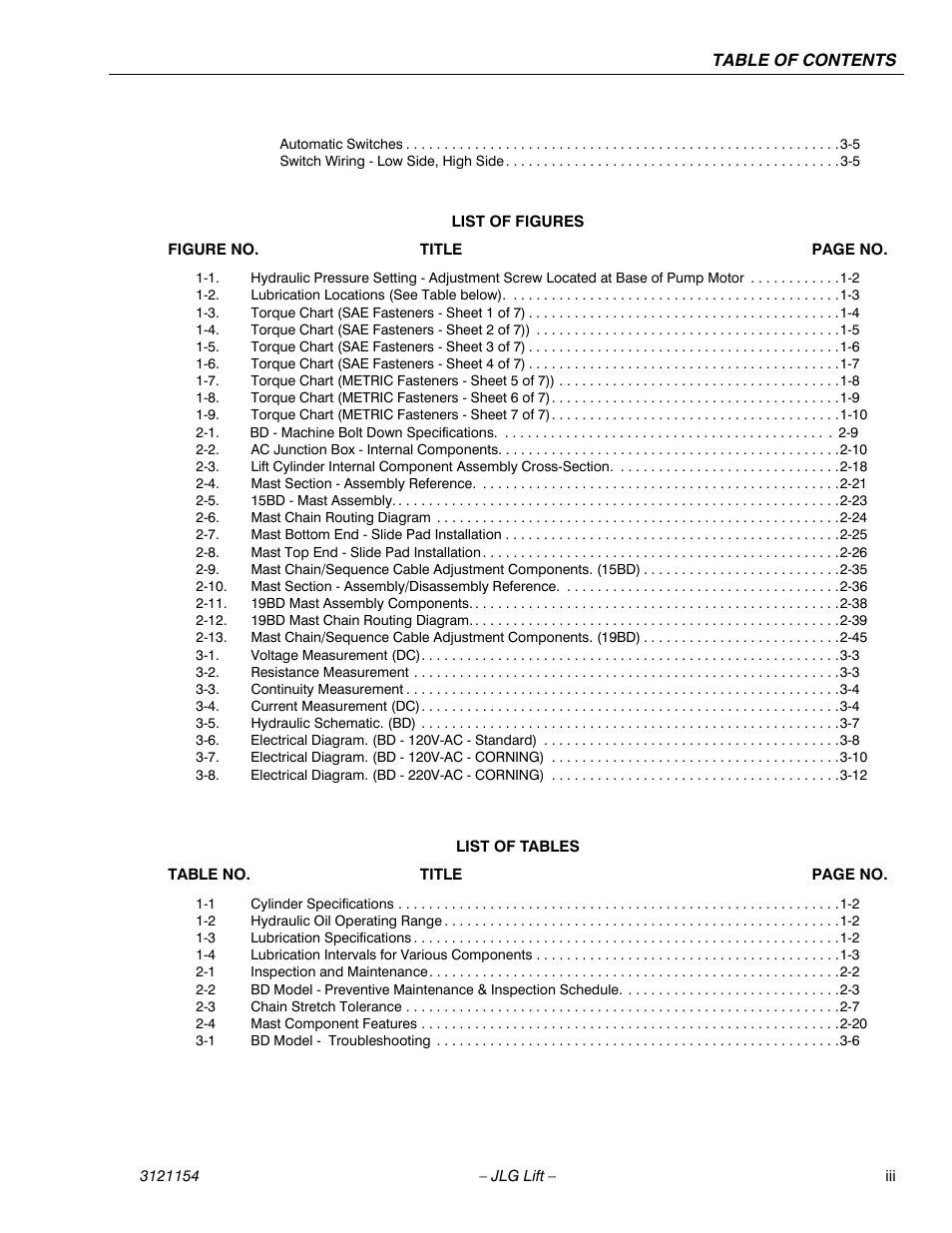 JLG 19BD Service Manual User Manual | Page 11 / 86