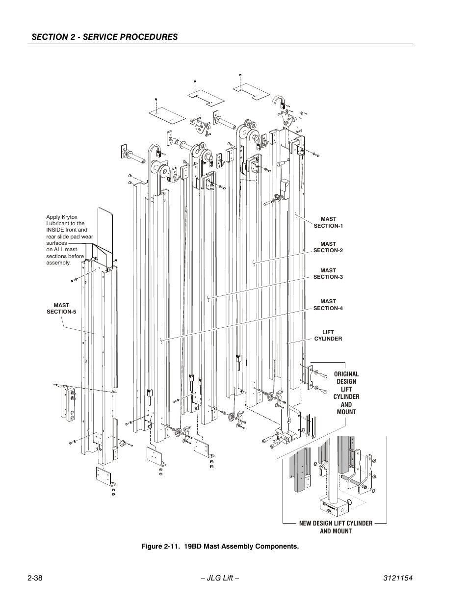 19bd mast assembly components -38 | JLG 19BD Service Manual User Manual | Page 60 / 86