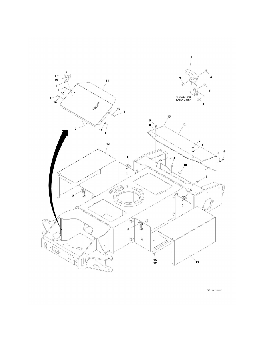 Figure 1-45. frame cover installation - e400ajp | JLG M400 Parts Manual User Manual | Page 108 / 502