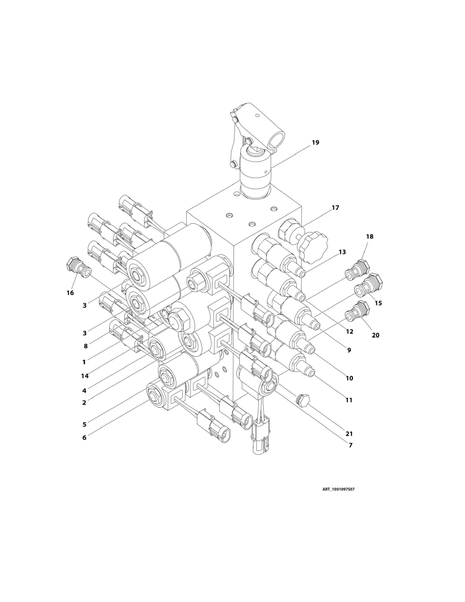 Figure 2-4. main control valve assembly | JLG M400 Parts Manual User Manual | Page 124 / 502