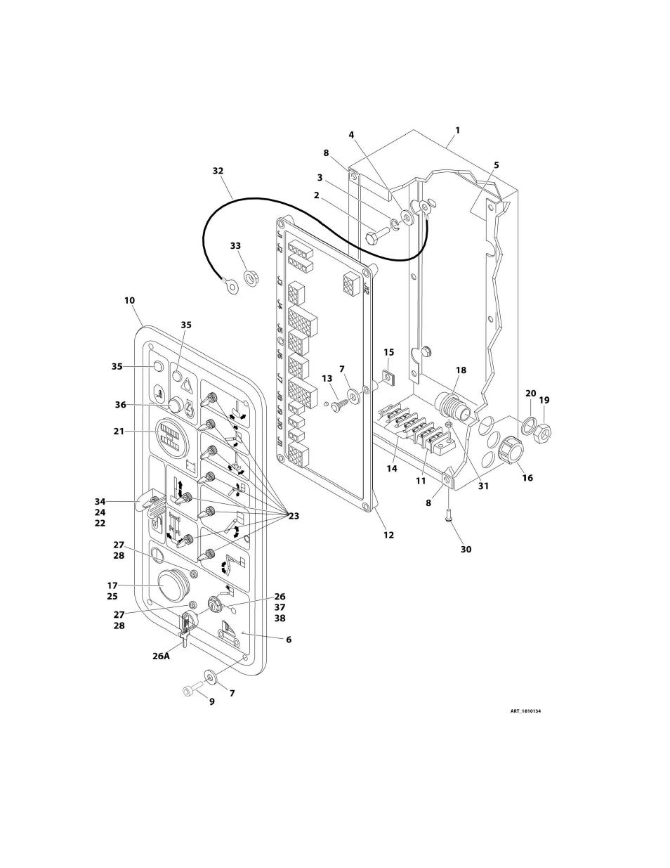 Figure 2-16. ground control box assembly | JLG M400 Parts Manual User Manual | Page 150 / 502