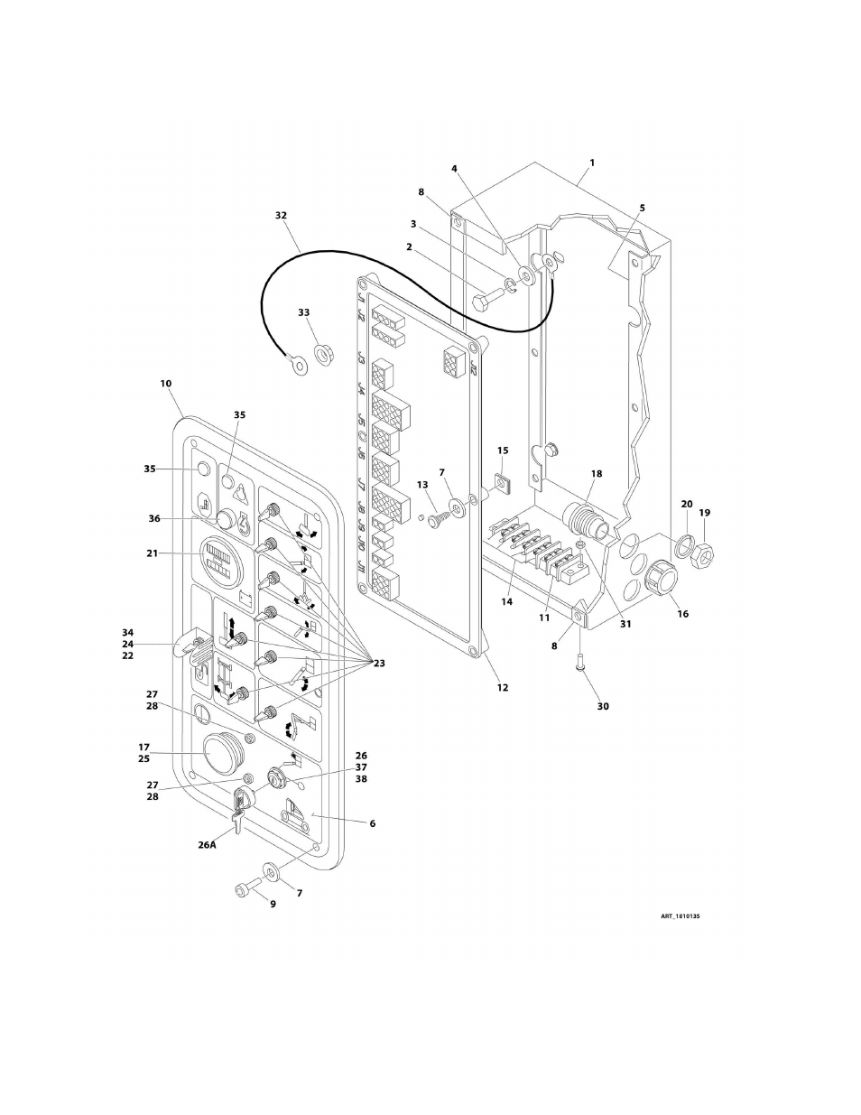 Figure 2-17. ground control box assembly | JLG M400 Parts Manual User Manual | Page 152 / 502