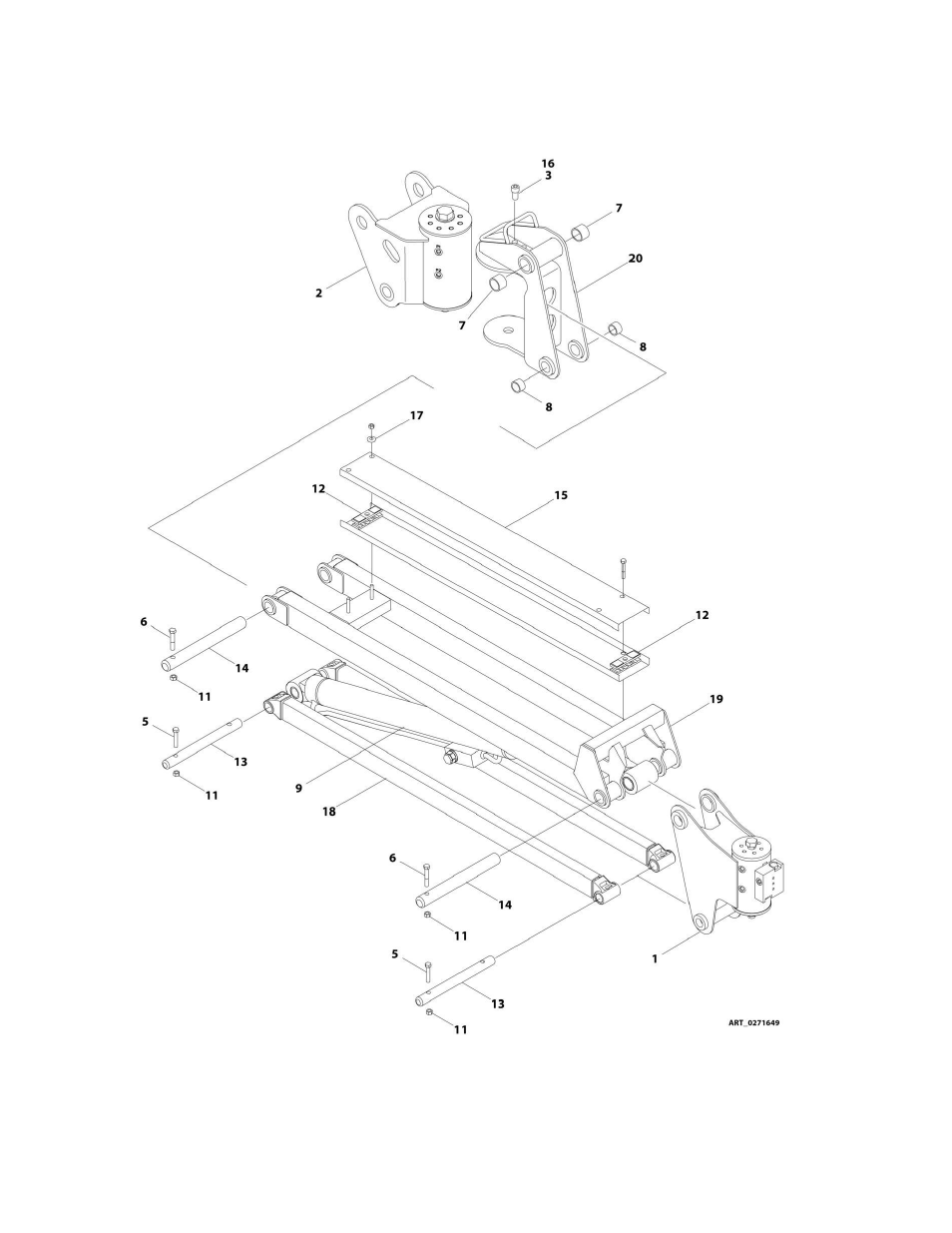 Figure 4-5. jib installation | JLG M400 Parts Manual User Manual | Page 188 / 502