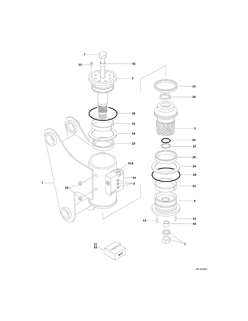 Figure 4-6. rotator assembly - e400an | JLG M400 Parts Manual User Manual | Page 190 / 502